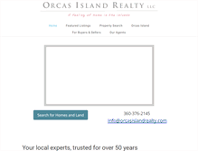 Tablet Screenshot of orcasislandrealty.com